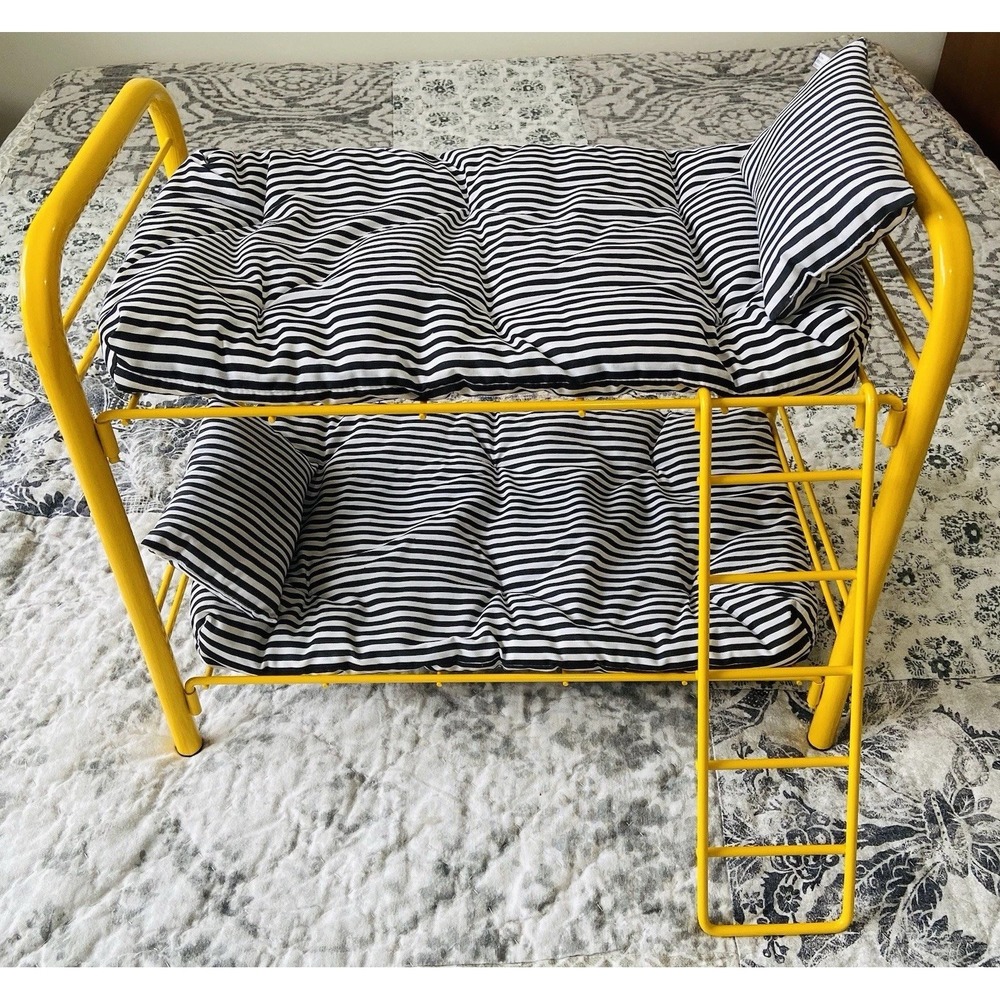 Yellow Bunk Bed Pleasant Company American Girl of Today Pillows Metal Complete